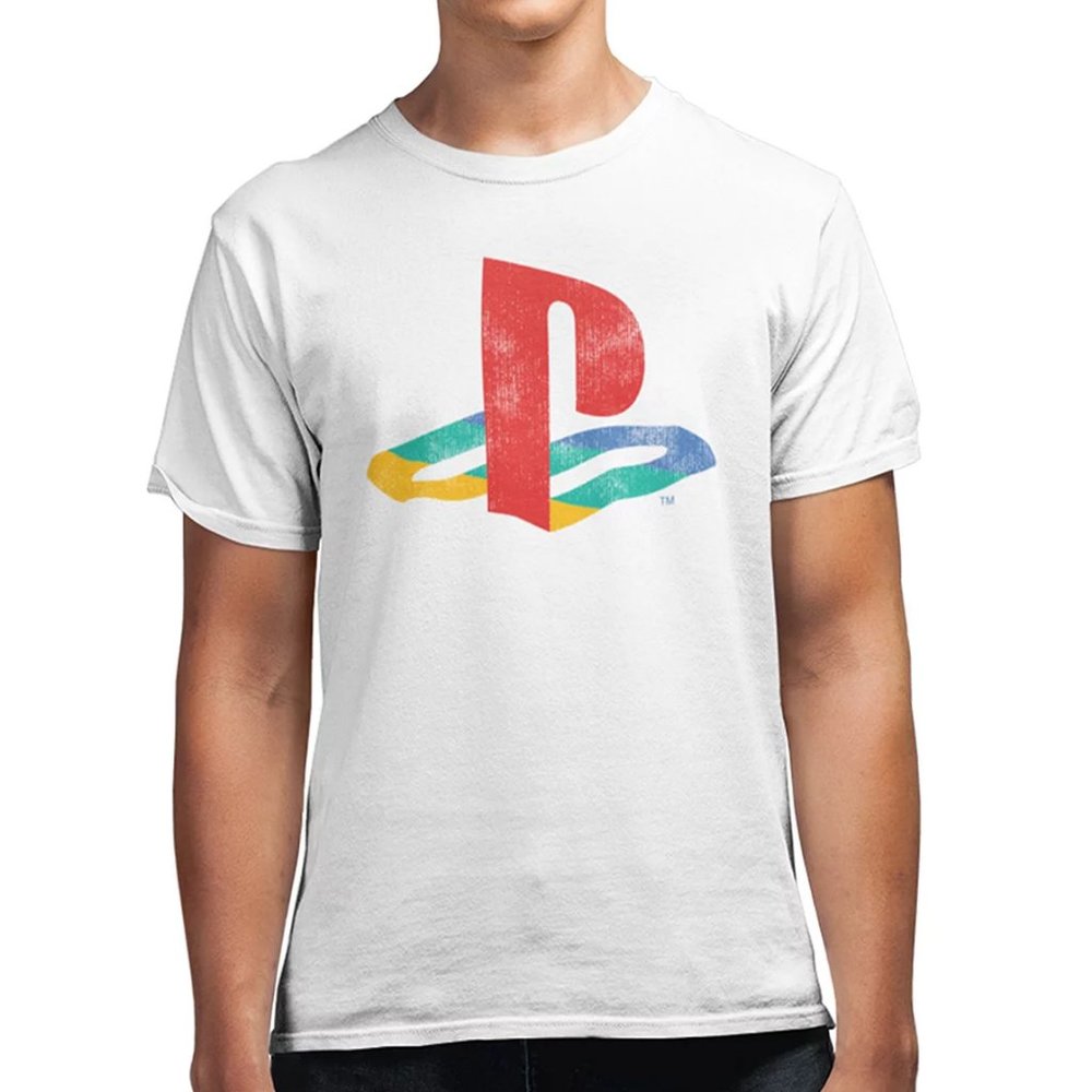 New! Sony PlayStation Logo T-Shirt PSOne Videogame